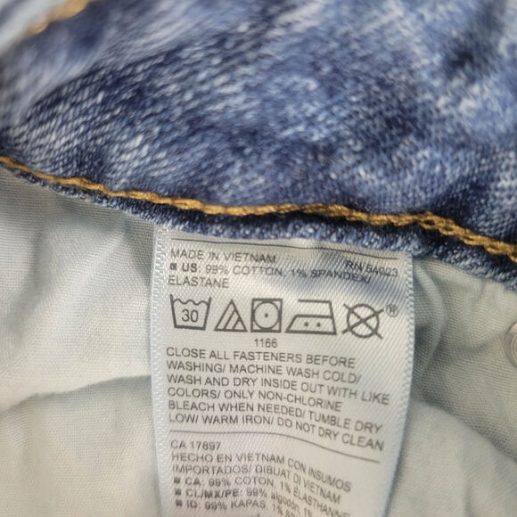 Old Navy Denim Shorts Womens 2 Blue Jean High Rise Cuffed Hem Medium Wash - Picture 11 of 15